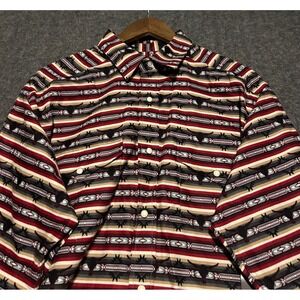 Ariat Winford classic pearl snap shirt mens new aztec size Large long sleeve